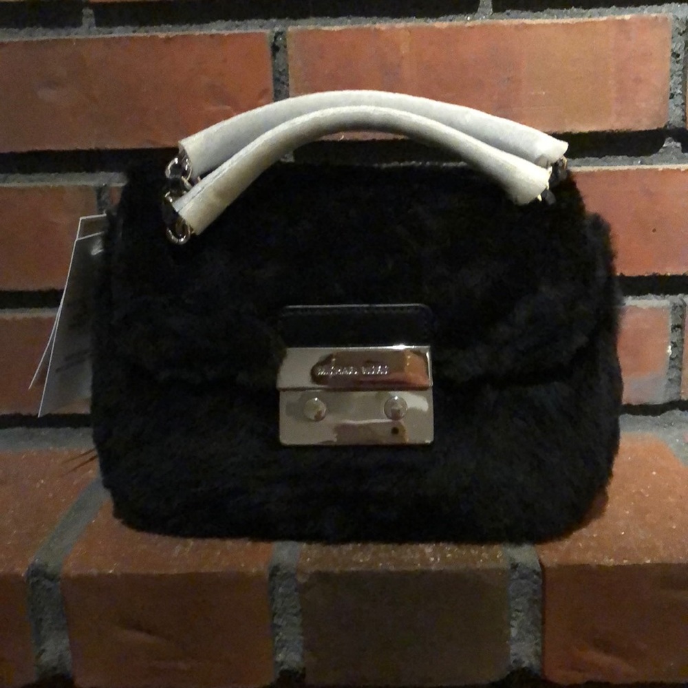 Michael Kors Shearling Crossbody Bag